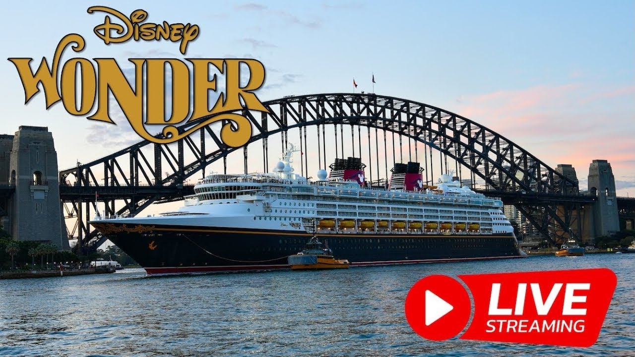 Disney Wonder Live Stream Sailing into Sydney Harbour