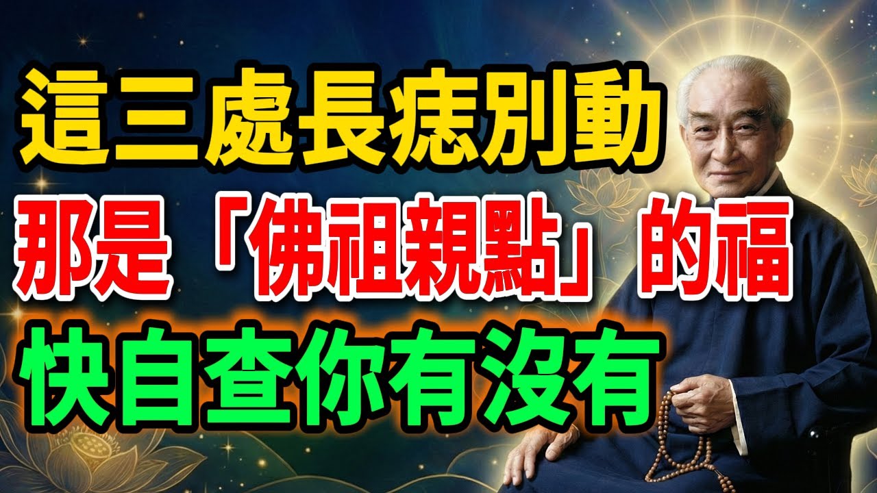 南懷瑾：這3個地方長痣，說明你是佛祖選中的人，這輩子是帶著任務來的！點了就虧大了！#南懷瑾 #佛學 #佛教 #禪修 #佛法智慧 #佛教故事 #佛教文化