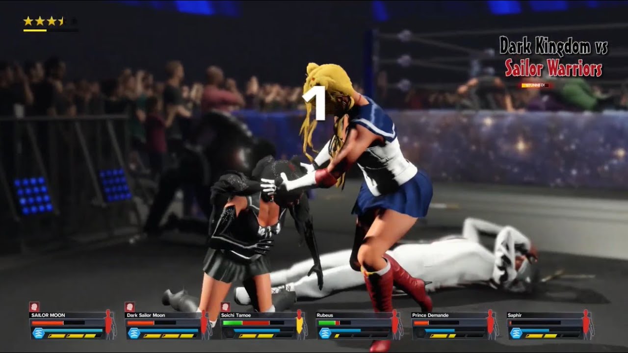 W2K23|24  Sailor Moon vs Dark Sailor Moon vs Soichi Tamoe vs Rubeus vs Saphir vs Prince Demande