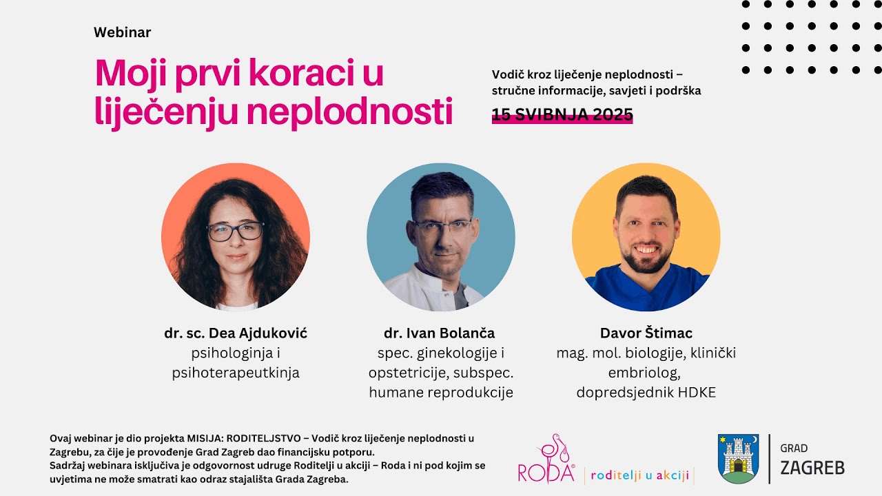 WEBINAR: Moji prvi koraci u liječenju neplodnosti
