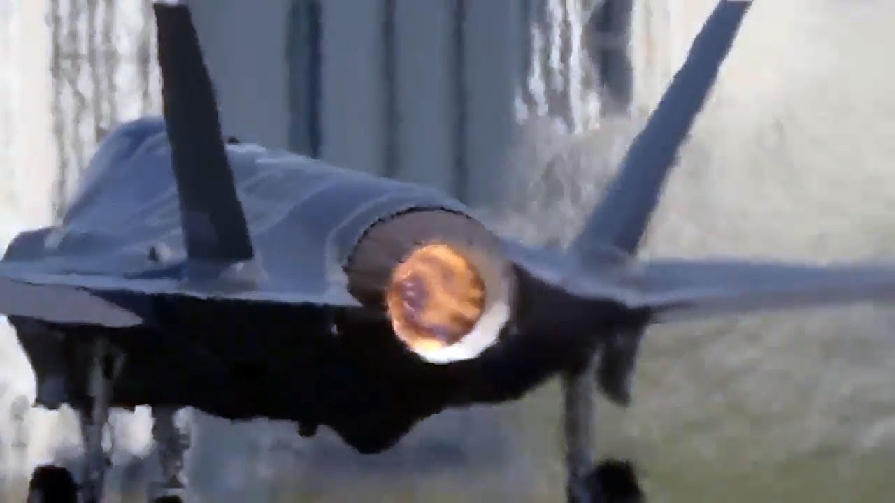 F-35 Next Generation Fighter Afterburner Takeoff and Vertical Climb