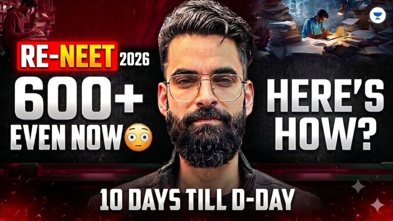 🚀600+ in RE-NEET 2026 in Last 10 Days! Here&rsquo;s How? Wassim Bhat sir