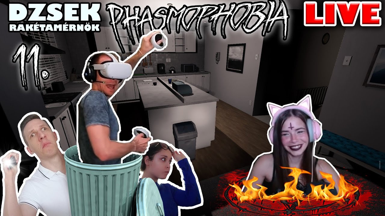 🔴 Phasmophobia - LIVE - 11. Rész - Ani... jól vagy???