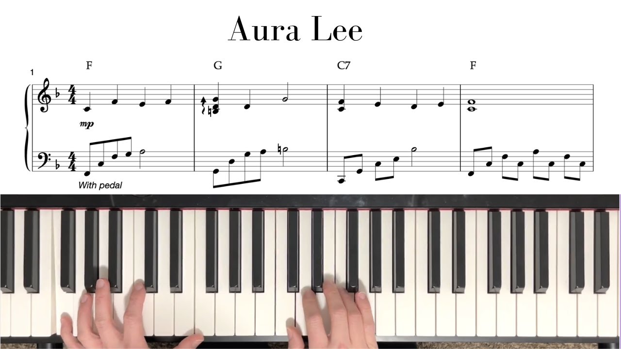 Aura Lee- Easy Piano
