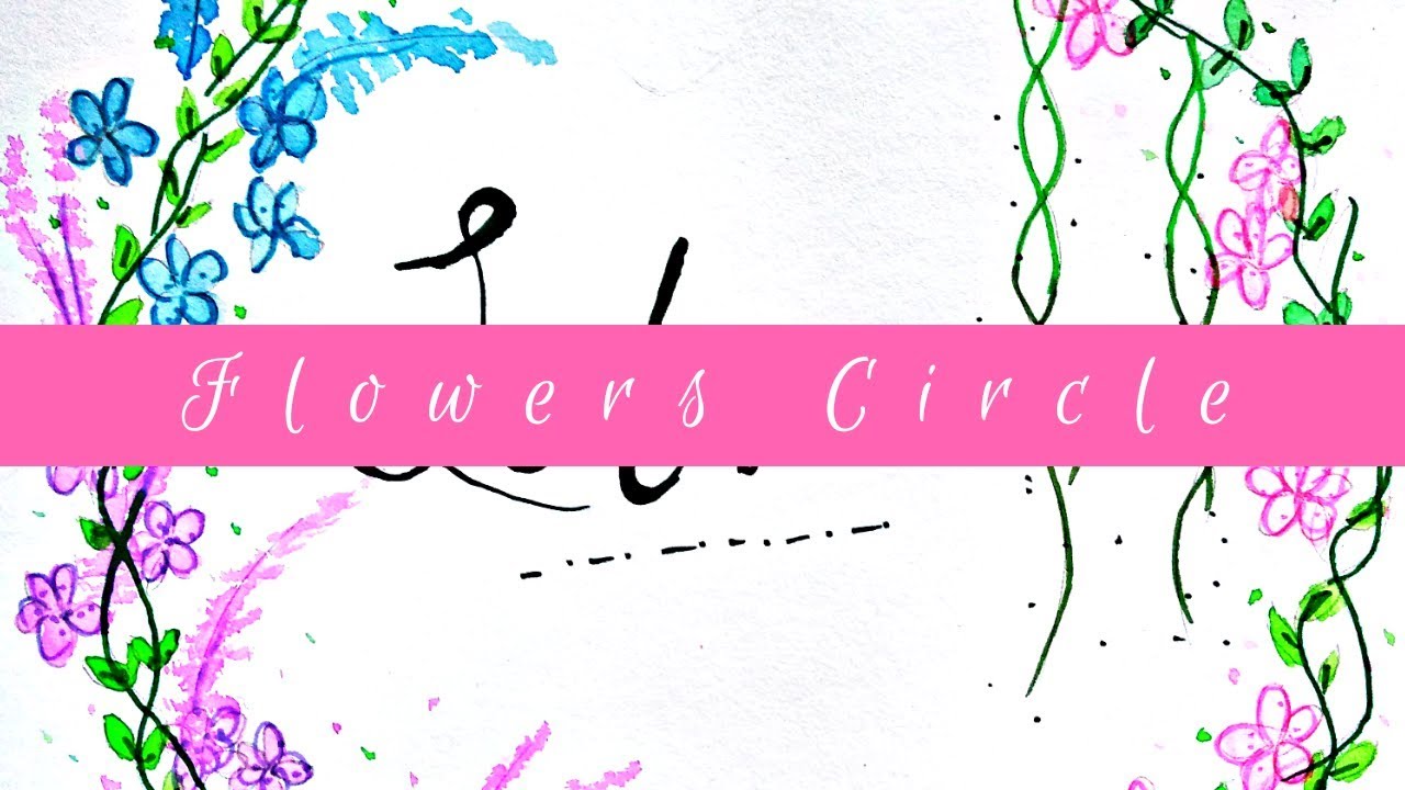How to draw flower Circle | Indonesia || #drawing_eps.9