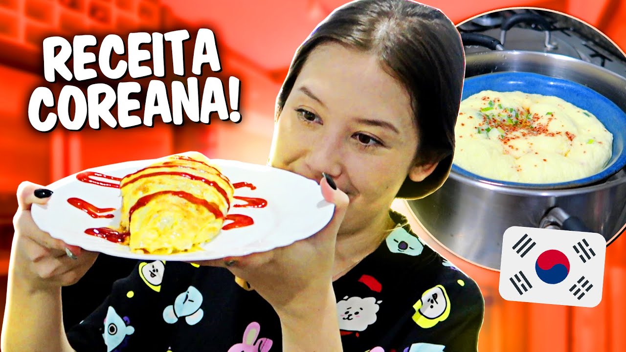 RECEITA COREANA super fácil ☺️ OMORICE + GYERAN-JJIM