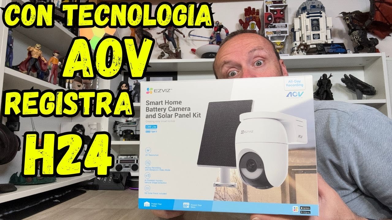 A BATTERIA REGISTRA 24 ore su 24 con la TECNOLOGIA AOV TELECAMERA di SORVEGLIANZA EZVIZ CB8 2K LITE