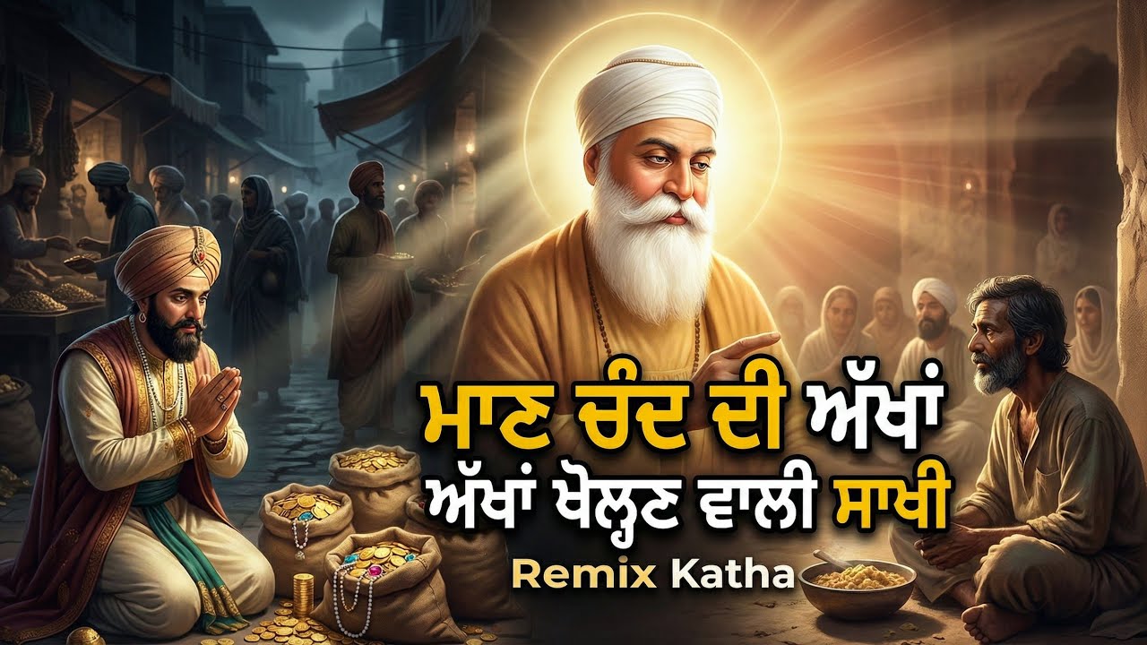 ੴ ਮਾਣ ਚੰਦ ਦੀ ਅੱਖਾਂ ਖੋਲ੍ਹਣ ਵਾਲੀ ਸਾਖੀ | Maan Chand Di Akhan Kholan Wali Sakhi ☬ ( Remix Katha) 