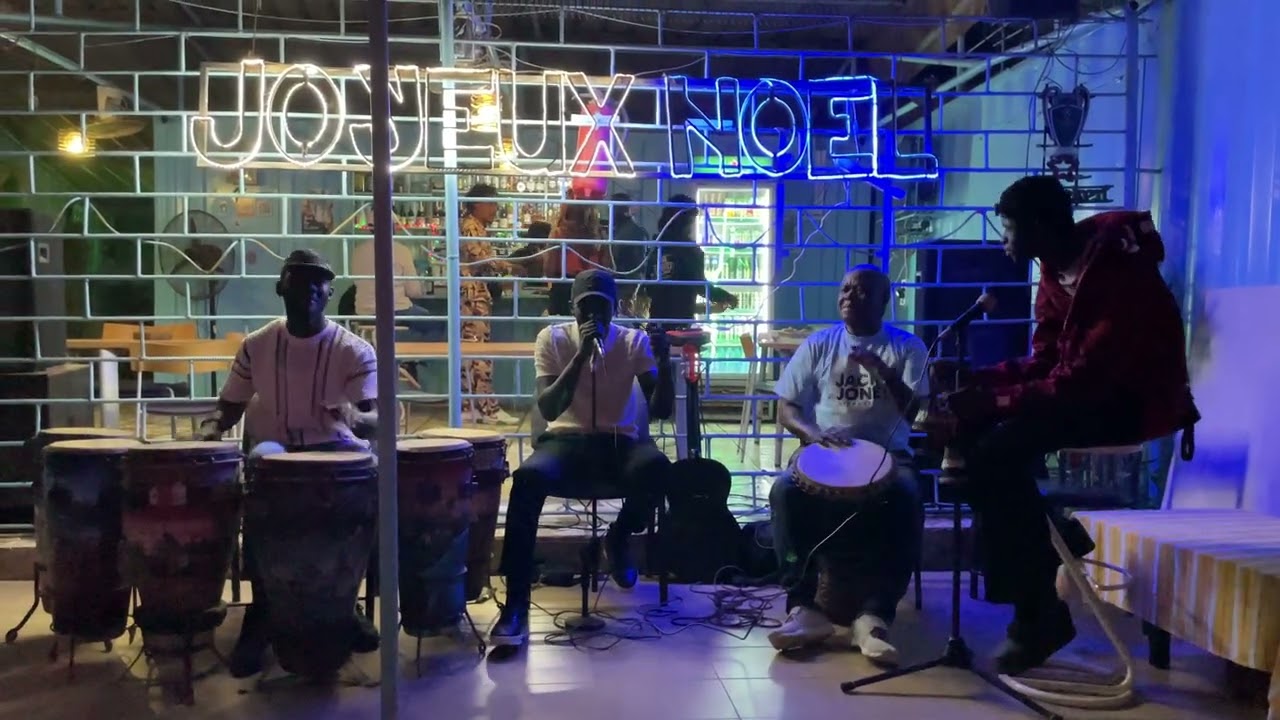 Percussion roumba au restaurant zig terrasse soirée validé avec les maestro de Ding Ding boulo 