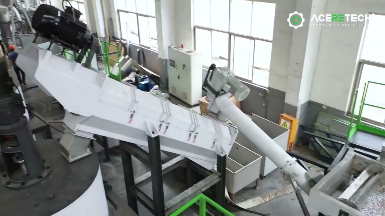 ACERETECH - 1000kg h AWS PET ACERETECH PET Bottle Flakes Washing Line