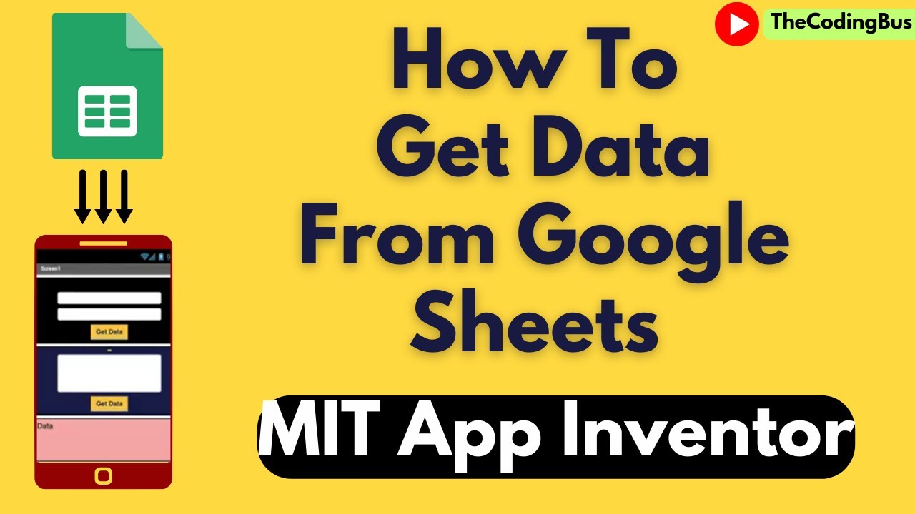 Как получить данные листа Google в приложении MIT App Inventor.