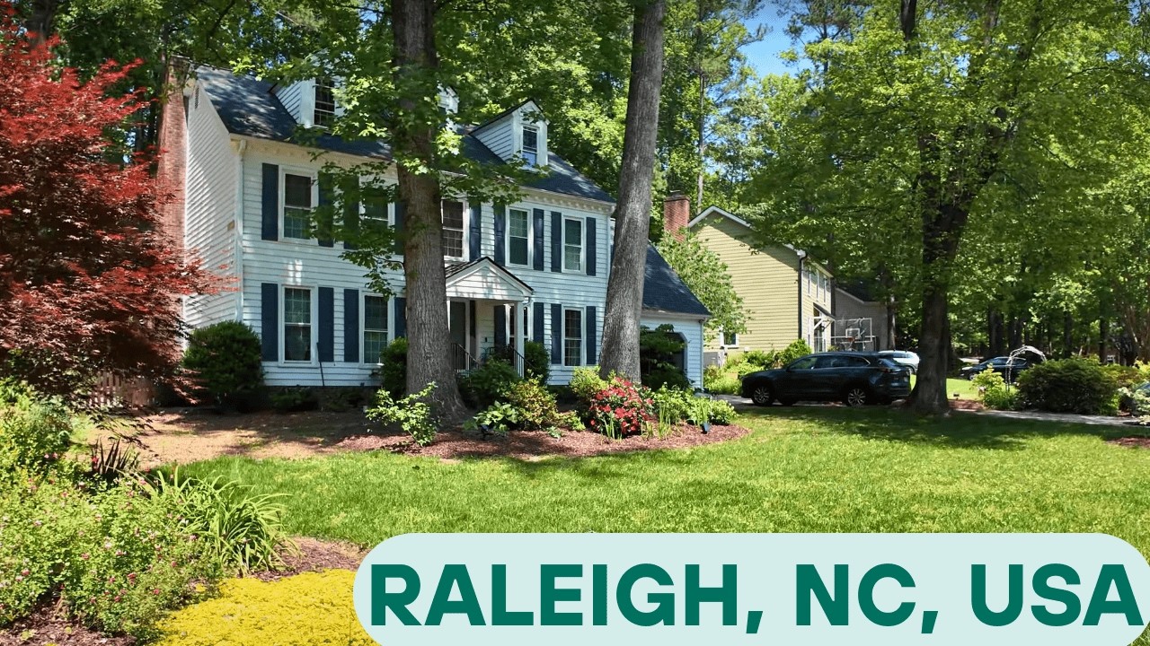 4K Walk in Enchanting Woodsy Neighborhood | Six Forks in Raleigh #walking #neighborhood