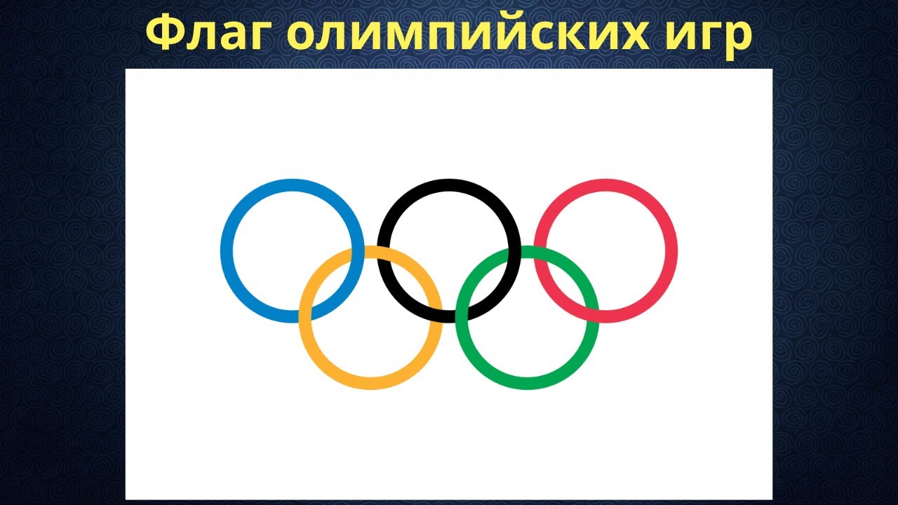 Флаг олимпийских игр.