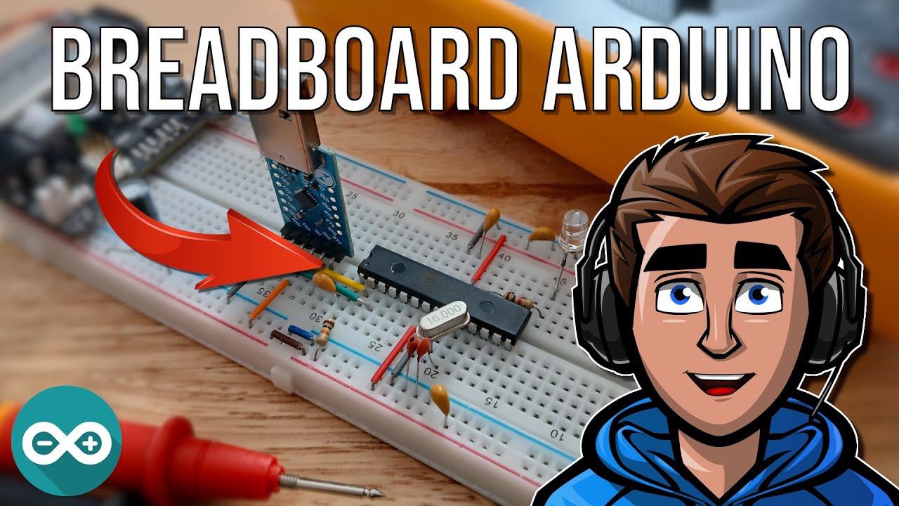 A breadboard Arduino with ATMEGA328P! Build, Schematic & Programming | CEE #003