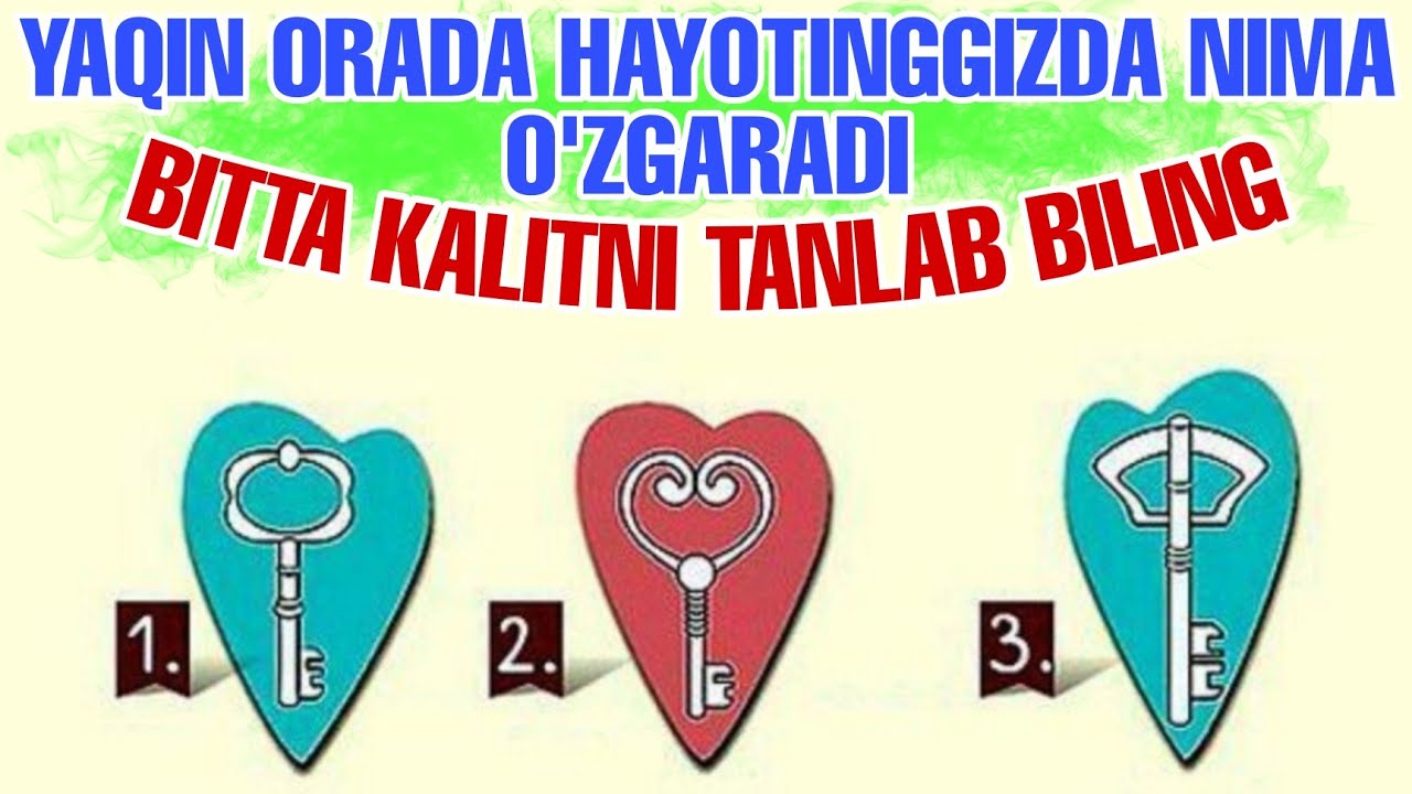 Yaqin orada hayotinggizda nimalar o'zgaradi Psixologik test buni aytadi