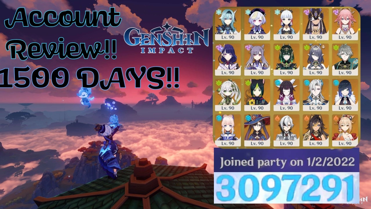 ACCOUNT REVIEW - 1500 Days!!! Genshin Impact