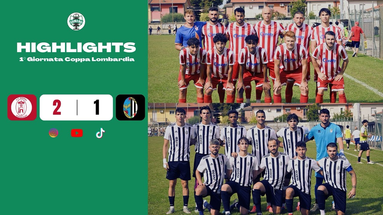 DINAMO GONZAGA 2 - 1 SUZZARA / HIGHLIGHTS / 1º GIORNATA / COPPA LOMBARDIA PRIMA CATEGORIA
