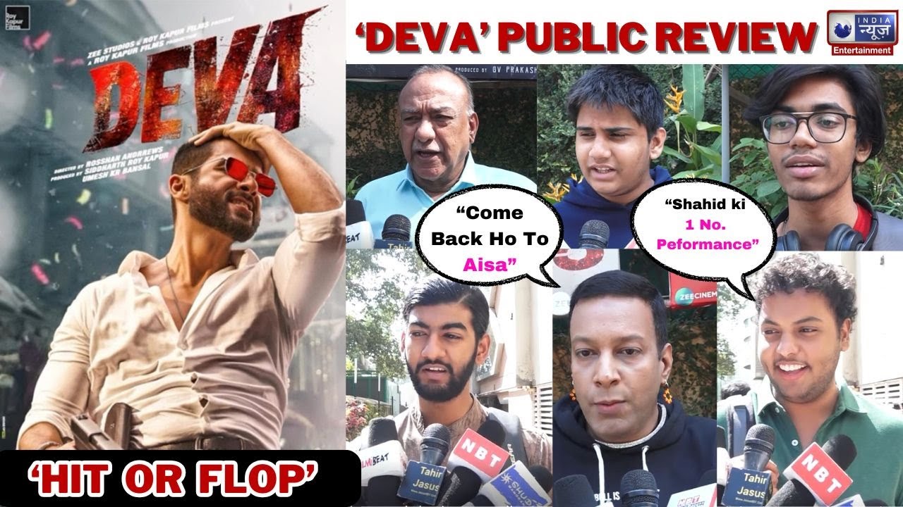 Shahid Kapoor's Deva Movie Public Review | First Day First Show | Hit or Flop ?