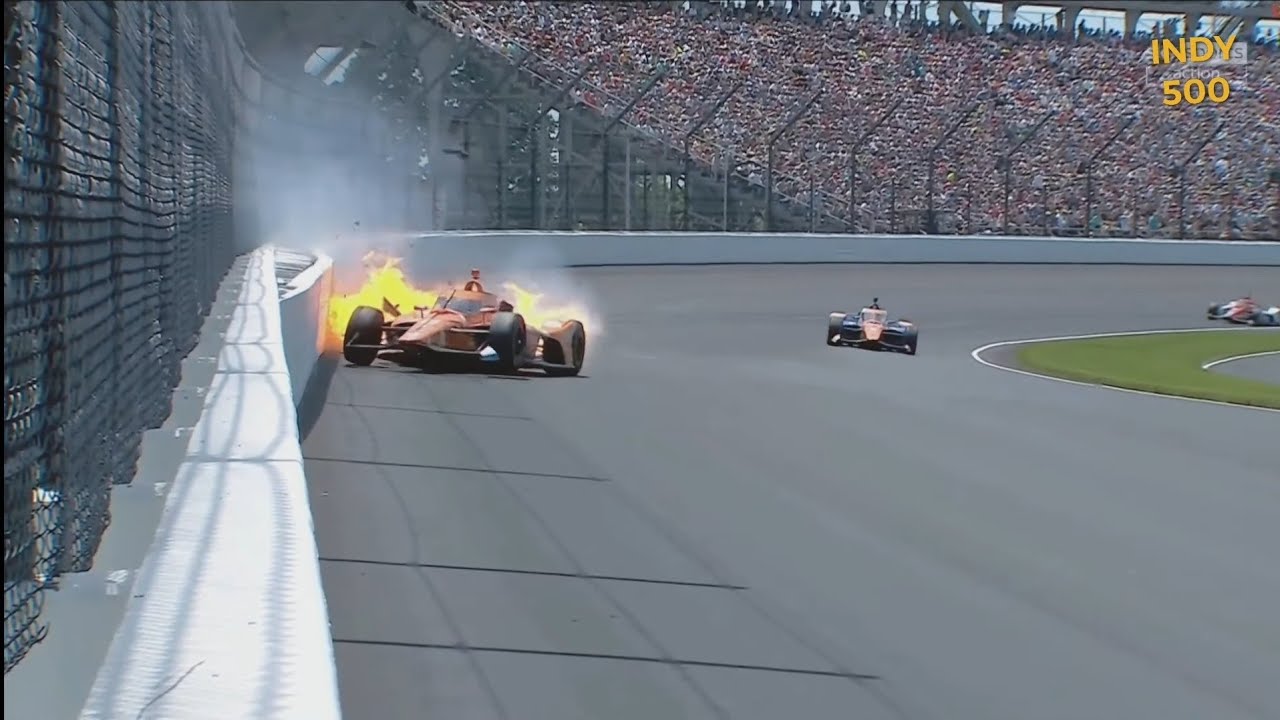 Rinus VeeKay INDY 500 CRASH - 2022 Indianapolis 500