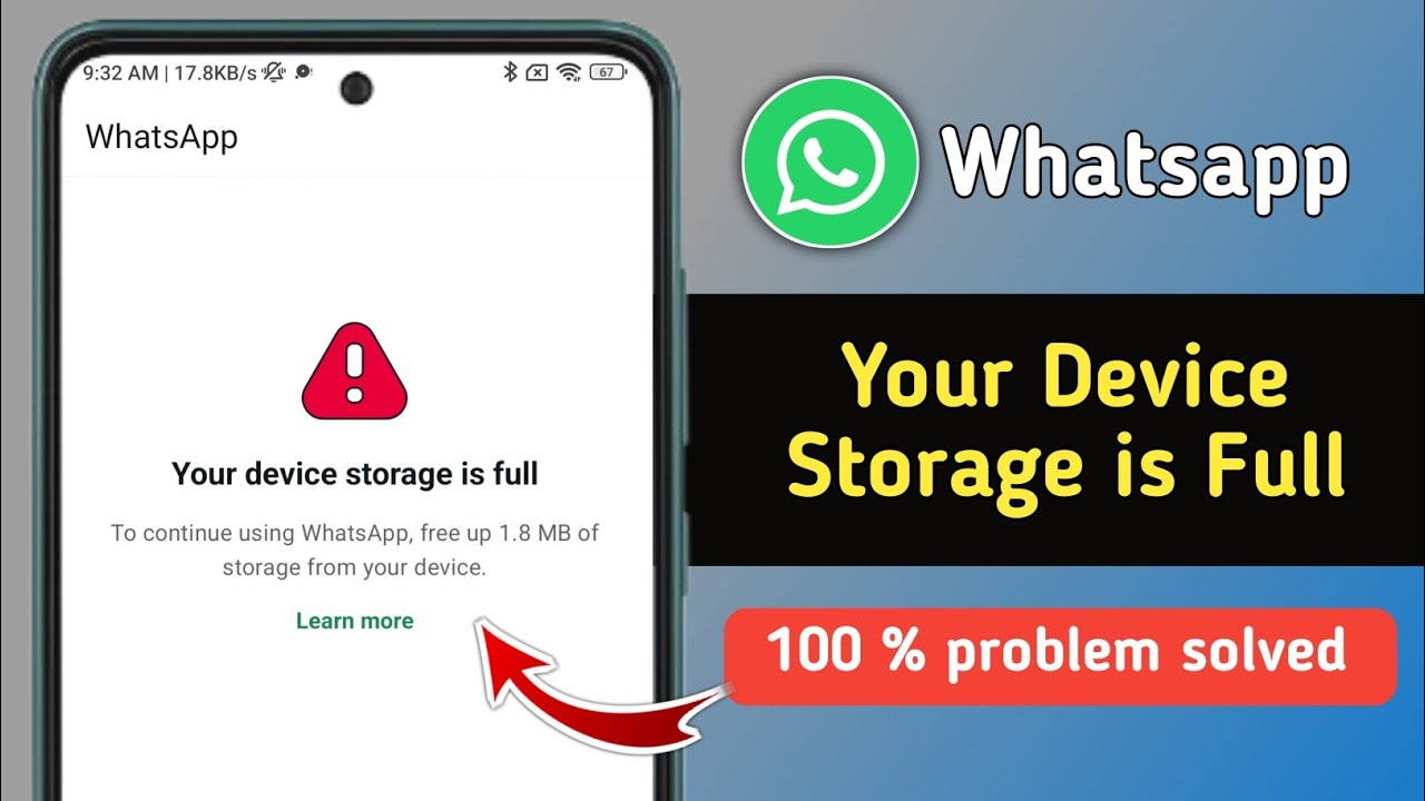 How to Fix Your Device Storage is Full Problem in Whatsapp