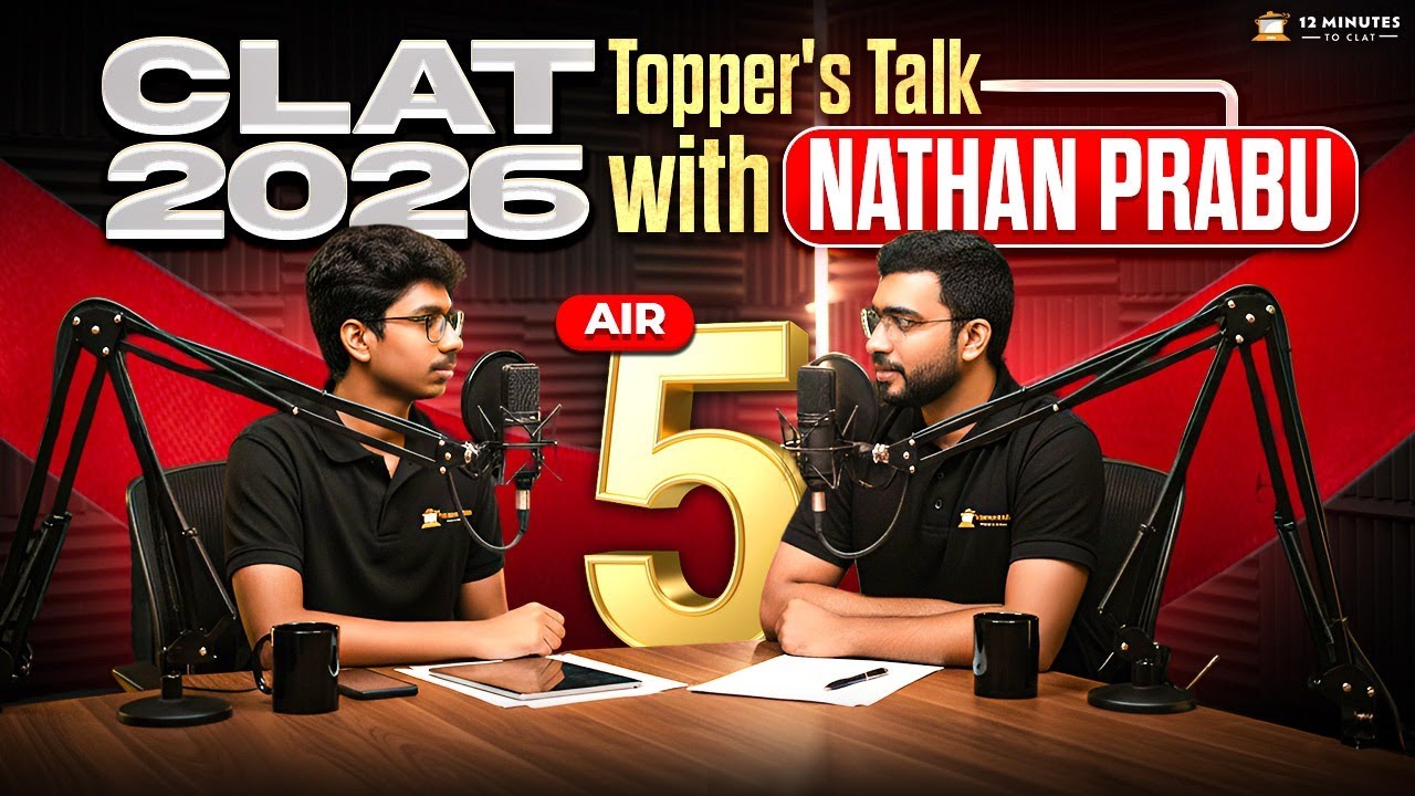 CLAT 2026 Topper Interview (AIR 5) 🏆 Complete Strategy & Preparation Tips | 12 Minutes to CLAT