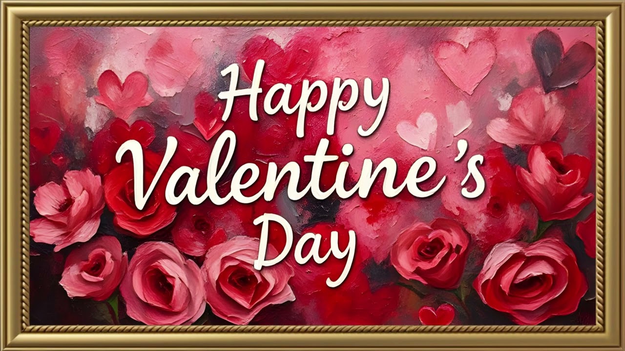 HAPPY VALENTINES DAY | FRAMED TV ART WALLPAPER SCREENSAVER BACKGROUND | VALENTINE'S DAY | 2 HRS