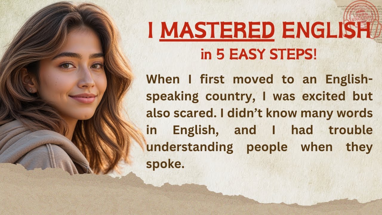 I MASTERED ENGLISH IN 5 EASY STEPS Learn English Through Story