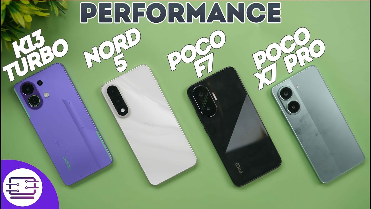 Oppo K13 Turbo vs OnePlus Nord 5 vs Poco F7 vs Poco X7 Pro Performance| CPU Throttling | Stress Test