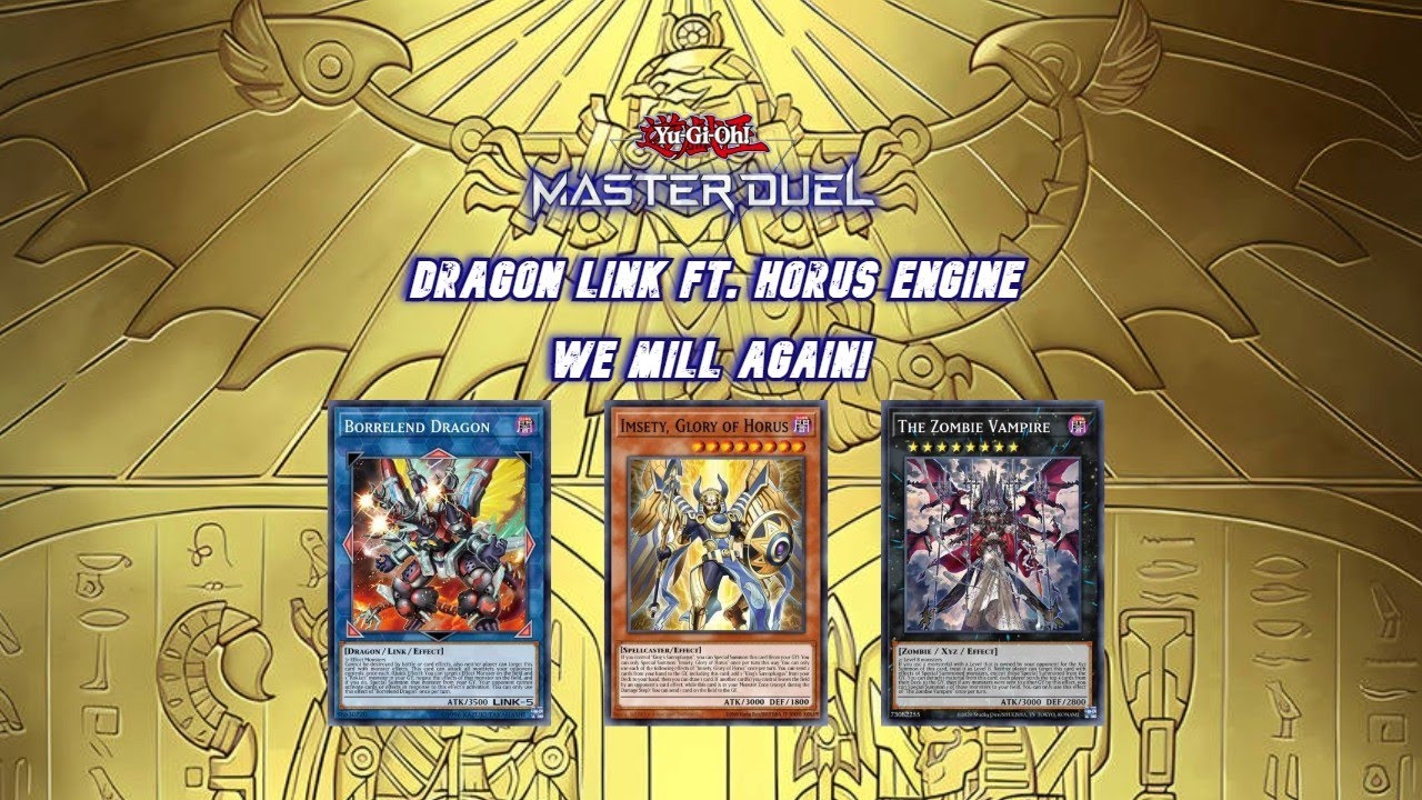 New Dragon Link! Horus Dragon Link ft. Resonator & Zombie Vampire! Yugioh Master Duel