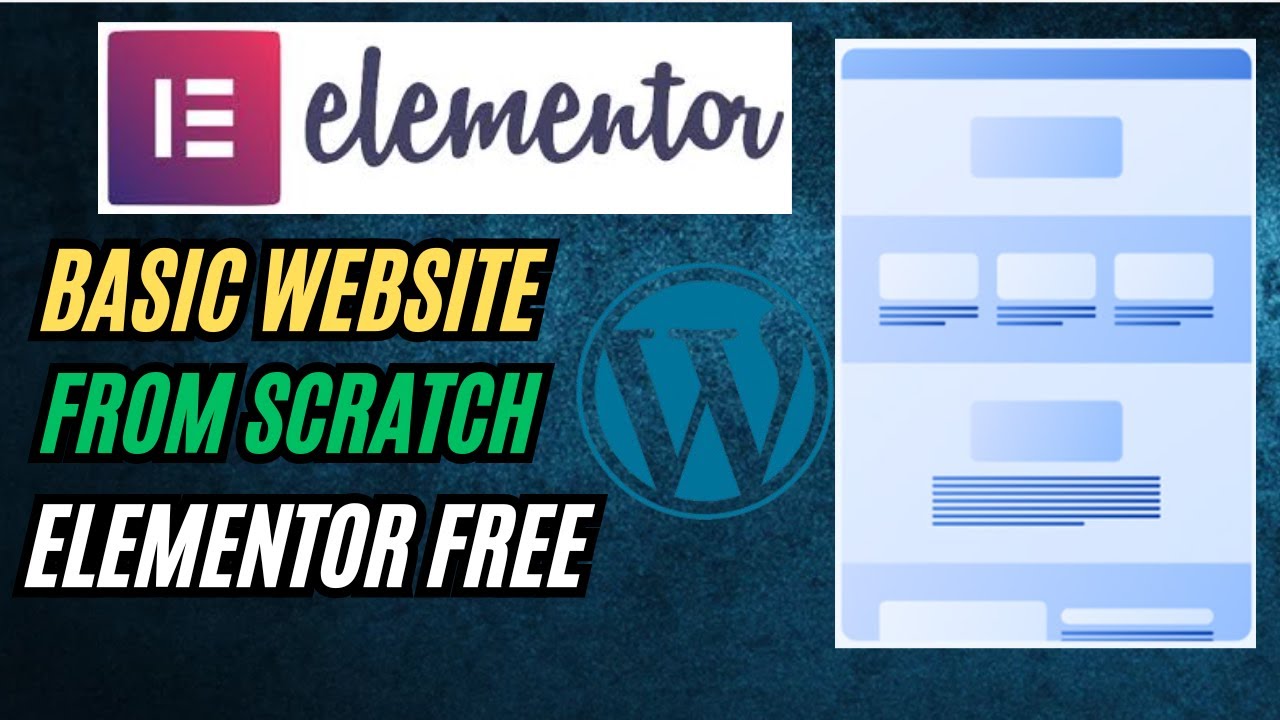 Make a WordPress Website in 10 Minutes with FREE Elementor Builder!