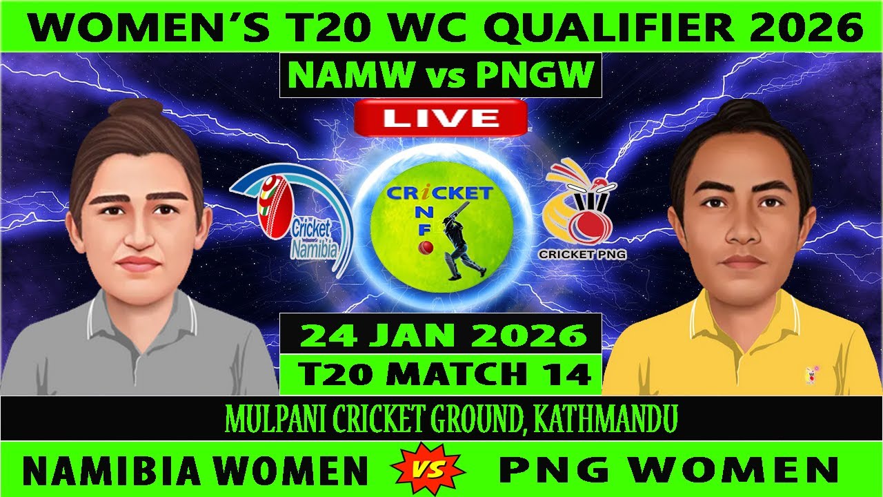 Namibia Women vs Papua New Guinea Women | NAMW vs PNGW LIve | Match 14 of ICC W  World Cup Qualifier