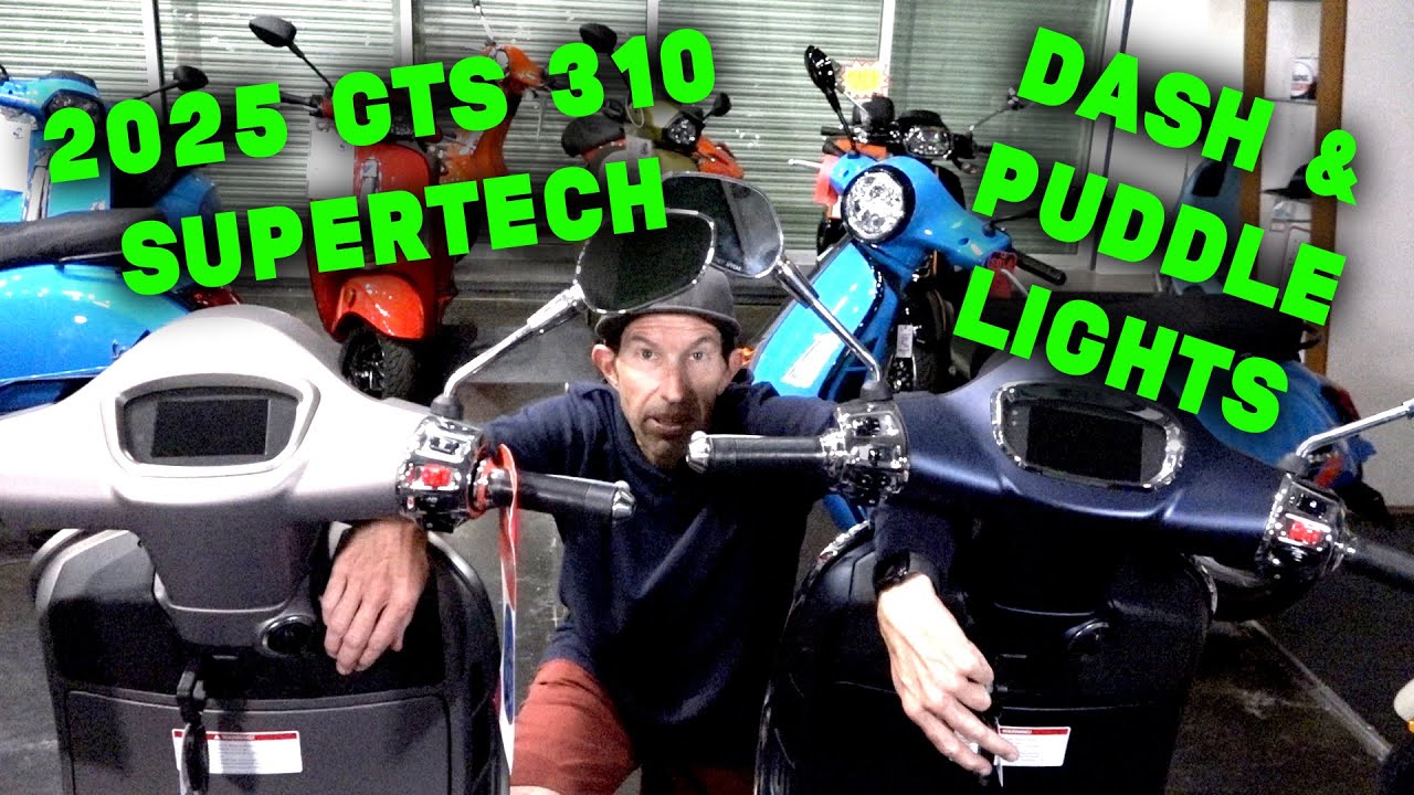 New LCD Dash & Puddle Lights on the 2025 GTS 310 Supertech