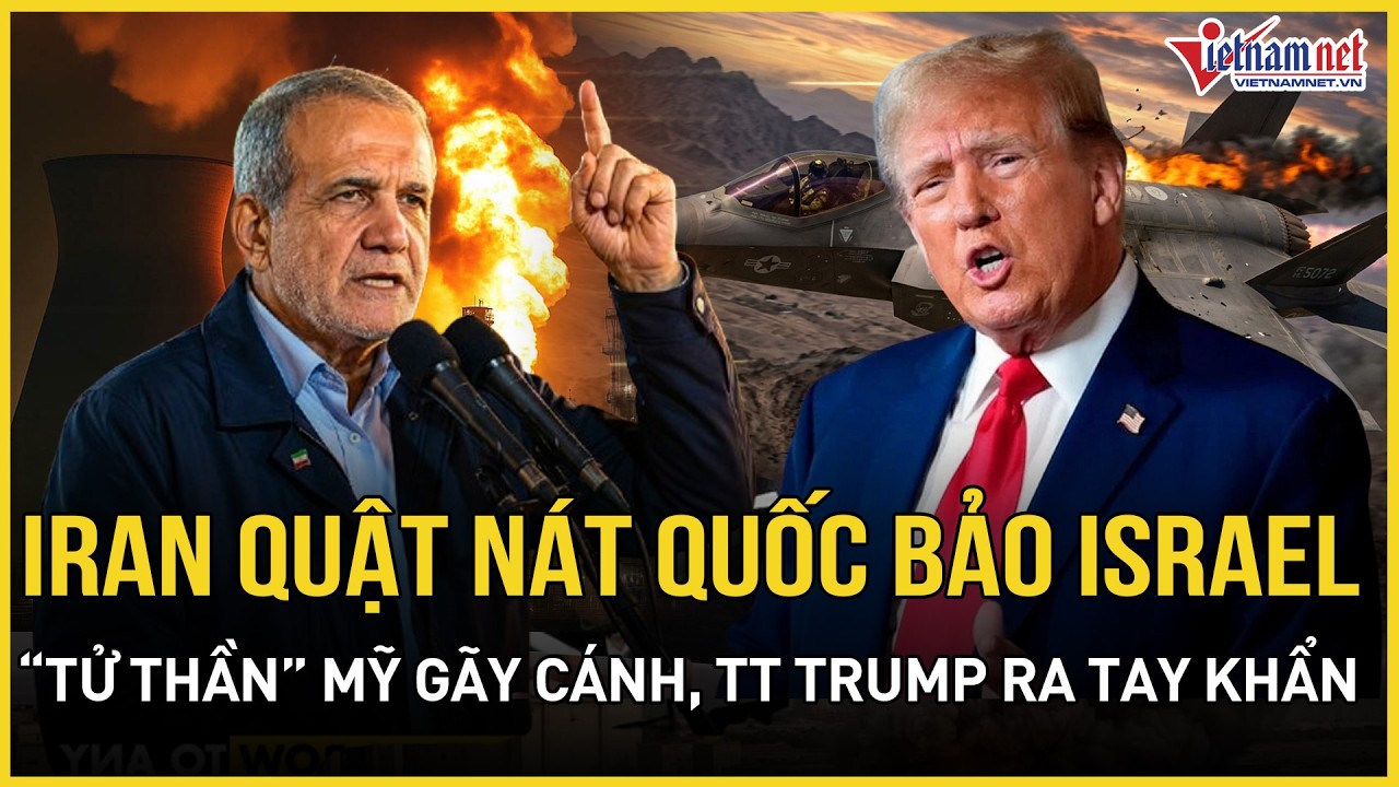 CĂNG: Iran dội mưa tên lửa quật nát Quốc bảo Israel, tử thần Mỹ 