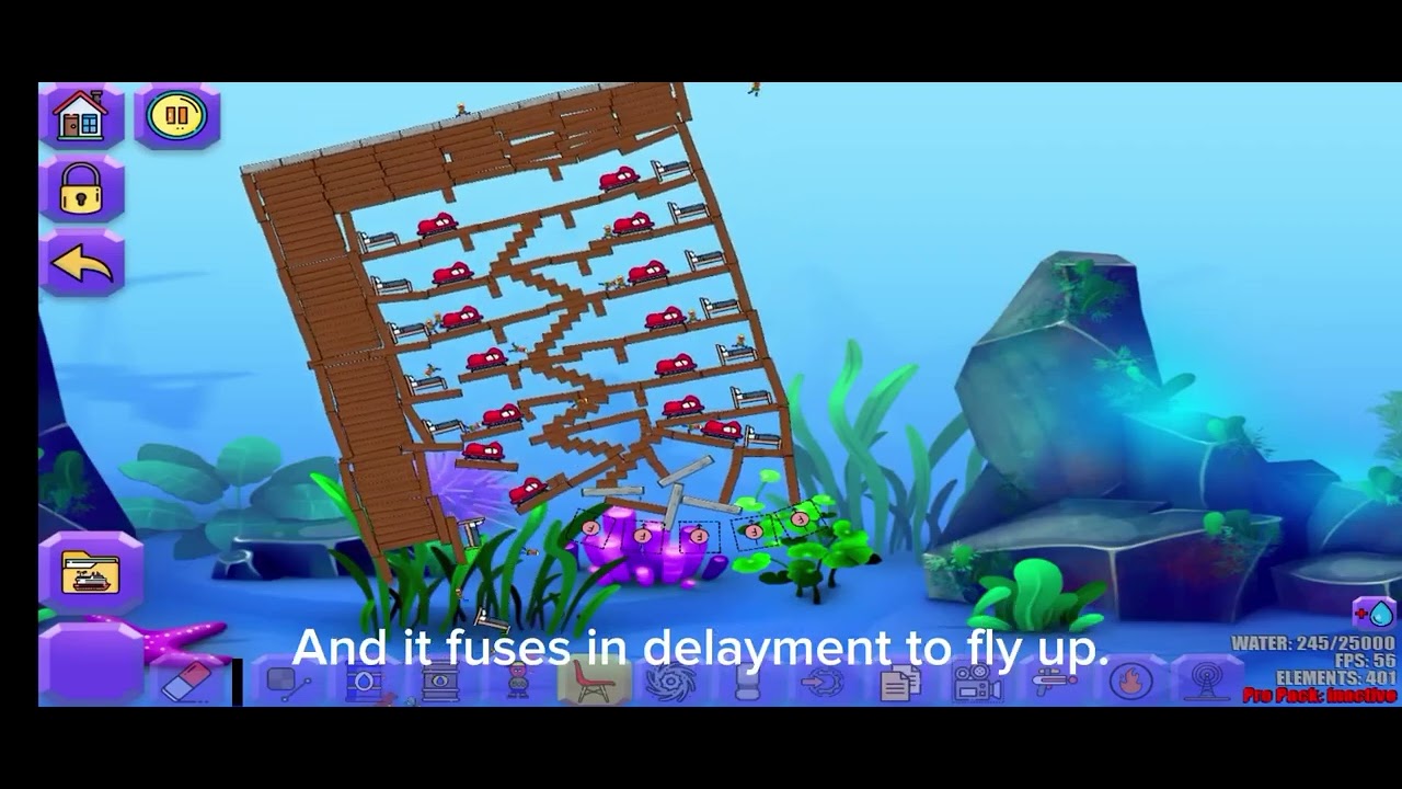 How do force boxes work in Water Physics Simulation