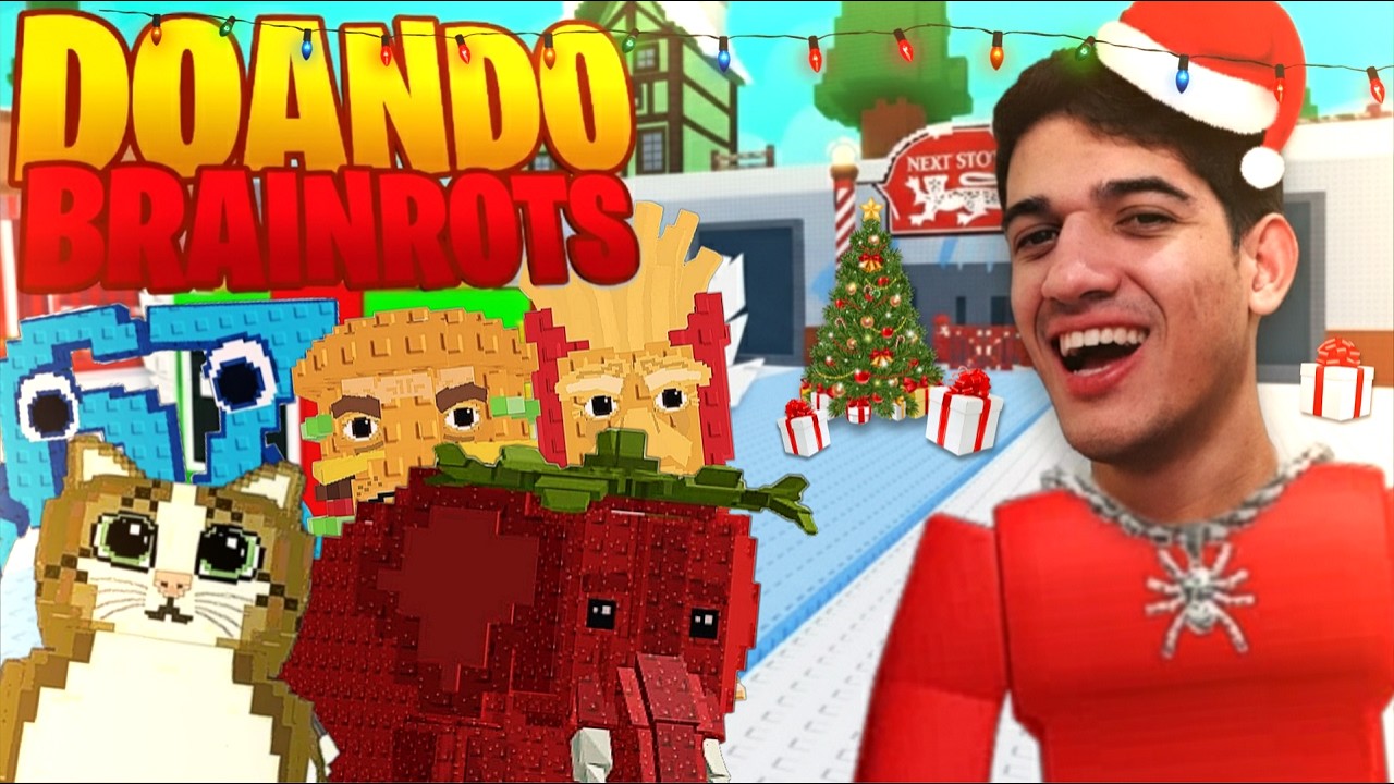 DOANDO UMA BASE DE BRAINROTS RAROS 😱LIVE ROUBE UM BRAINROT AO VIVO