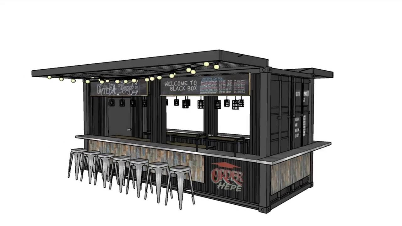 Shipping Container Bar - The Larkin Beer Garden