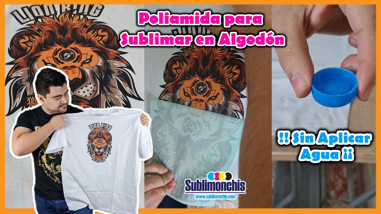 POLIAMIDA para SUBLIMAR en ALGODON || SIN APLICAR AGUA
