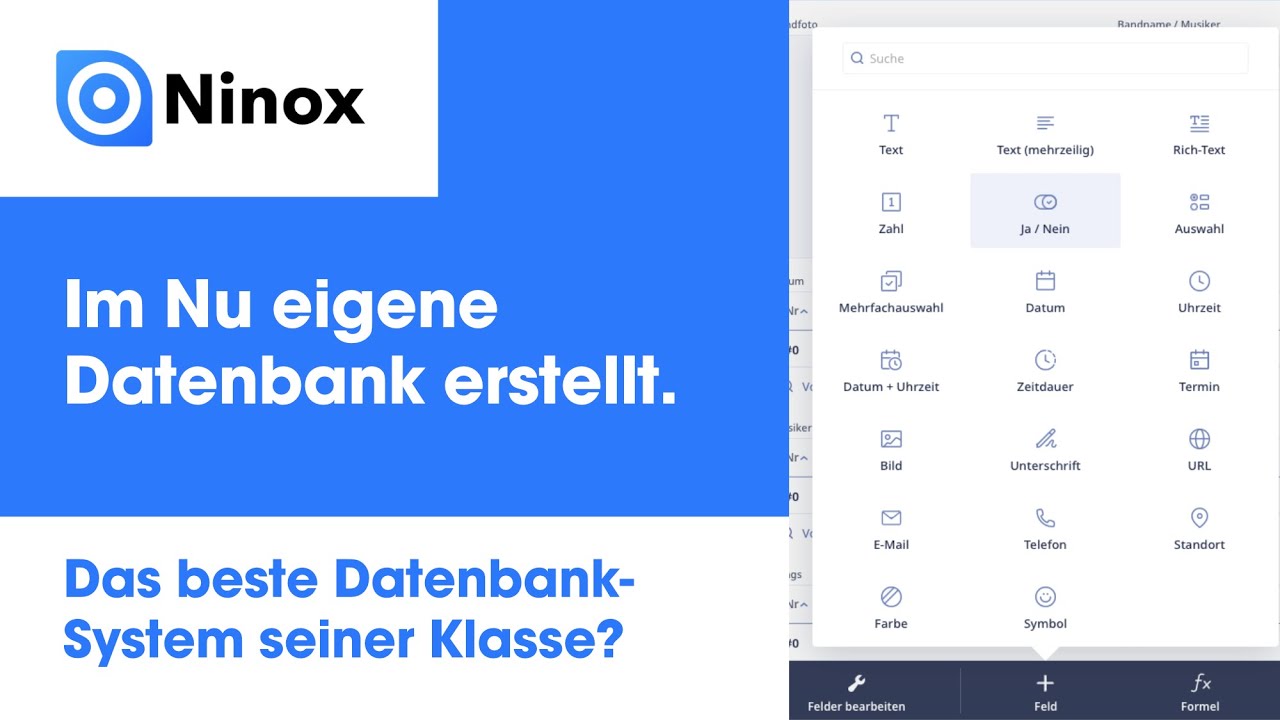 Mit NINOX im Nu eigene Datenbank erstellen!