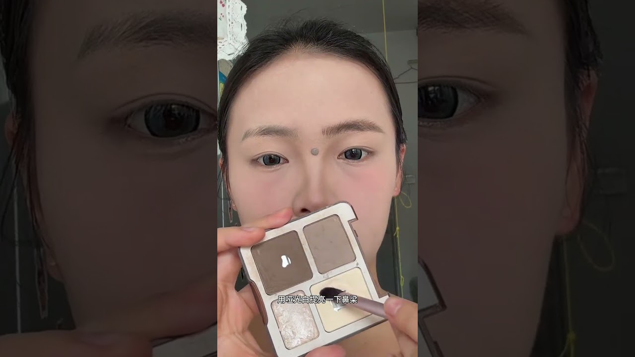 Novice full makeup and practice sweet little wildcat makeup Novice Xiaobao can also learn