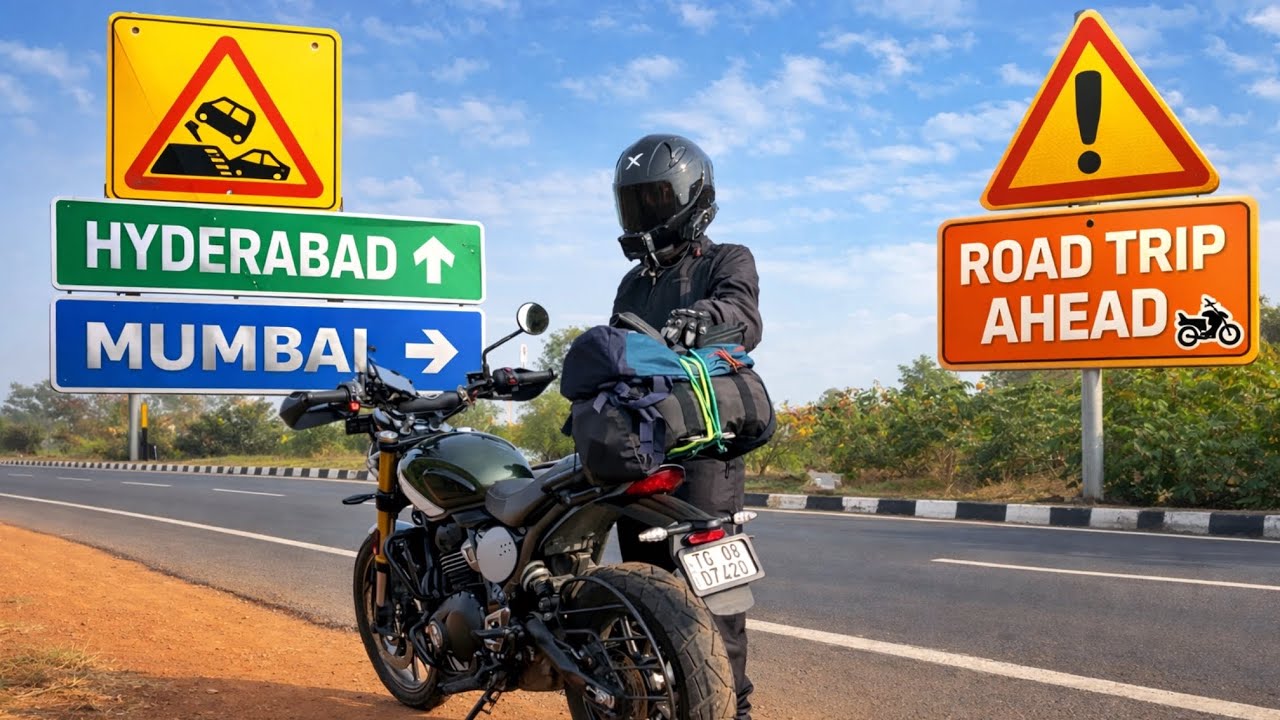 HYDERABAD To MUMBAI This Highway Was NOT Safe *EPIC ROAD TRIP*🔥| DAY 1 PUNE | Triumph Scrambler 400X