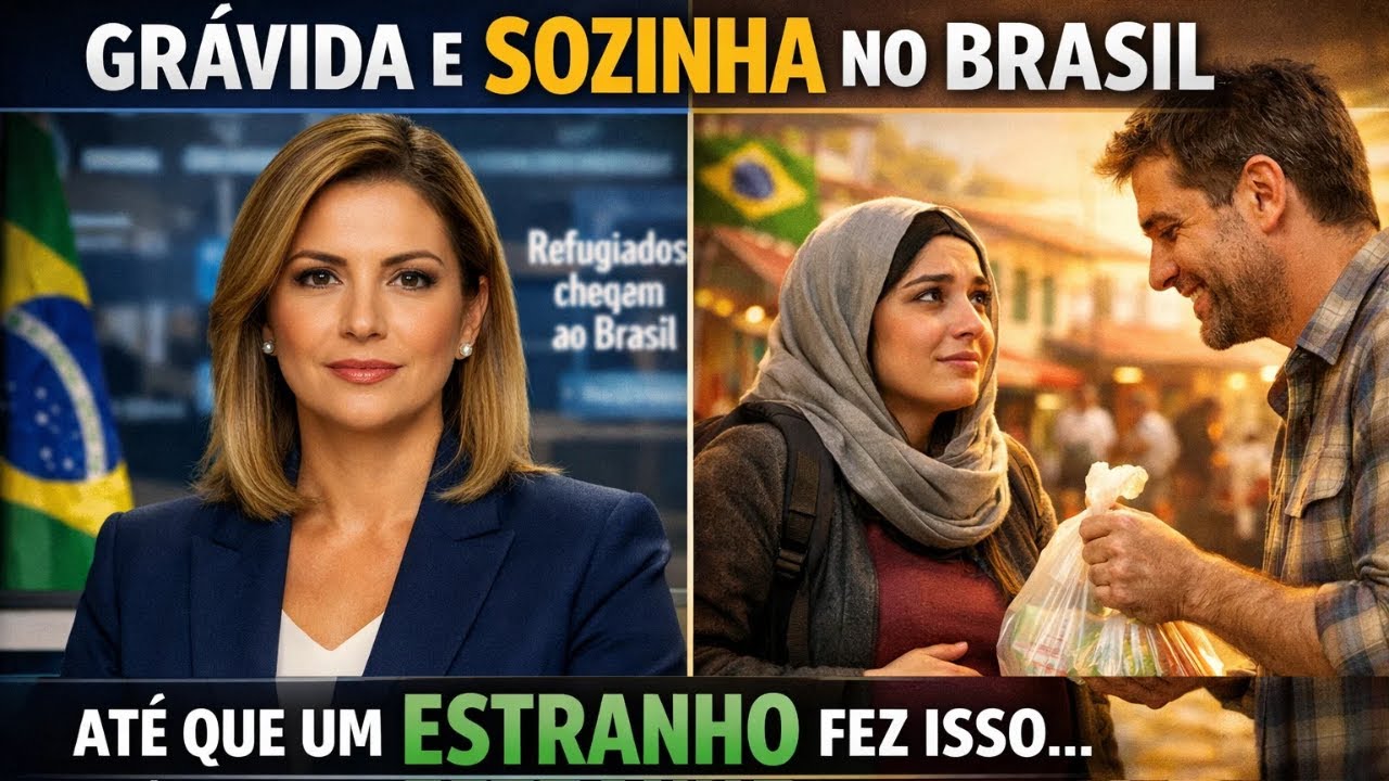 Refugiada síria grávida chegou sozinha ao Brasil… até que um estranho lhe deu a surpresa de sua vida