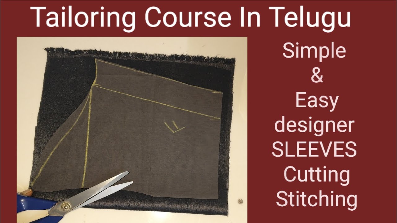 Simple & Easy Designer Sleeves cutting and stitching | Ojasvi creations | Slit sleeves cutting 