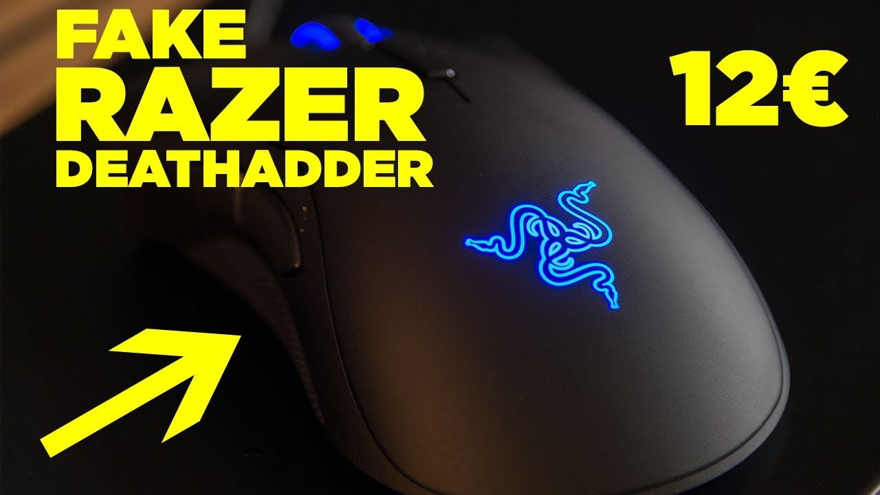 JE TEST UNE FAKE RAZER DEATHADDER A 12€