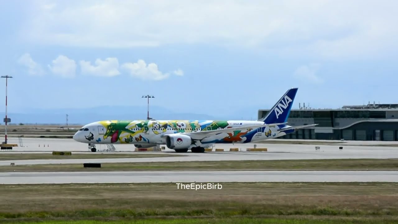 ANA Pokemon jet! [YVR Planespotting compilation]