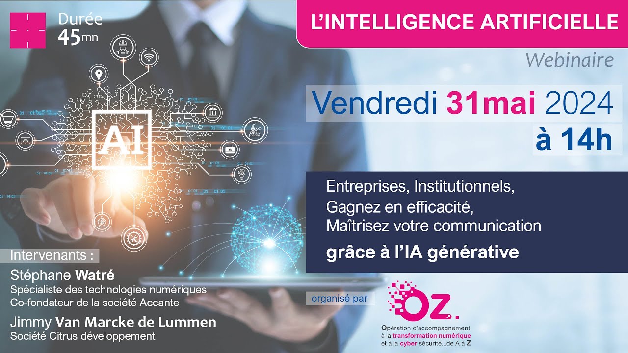 Replay [webinaire] Gagner en efficacité avec l'IA