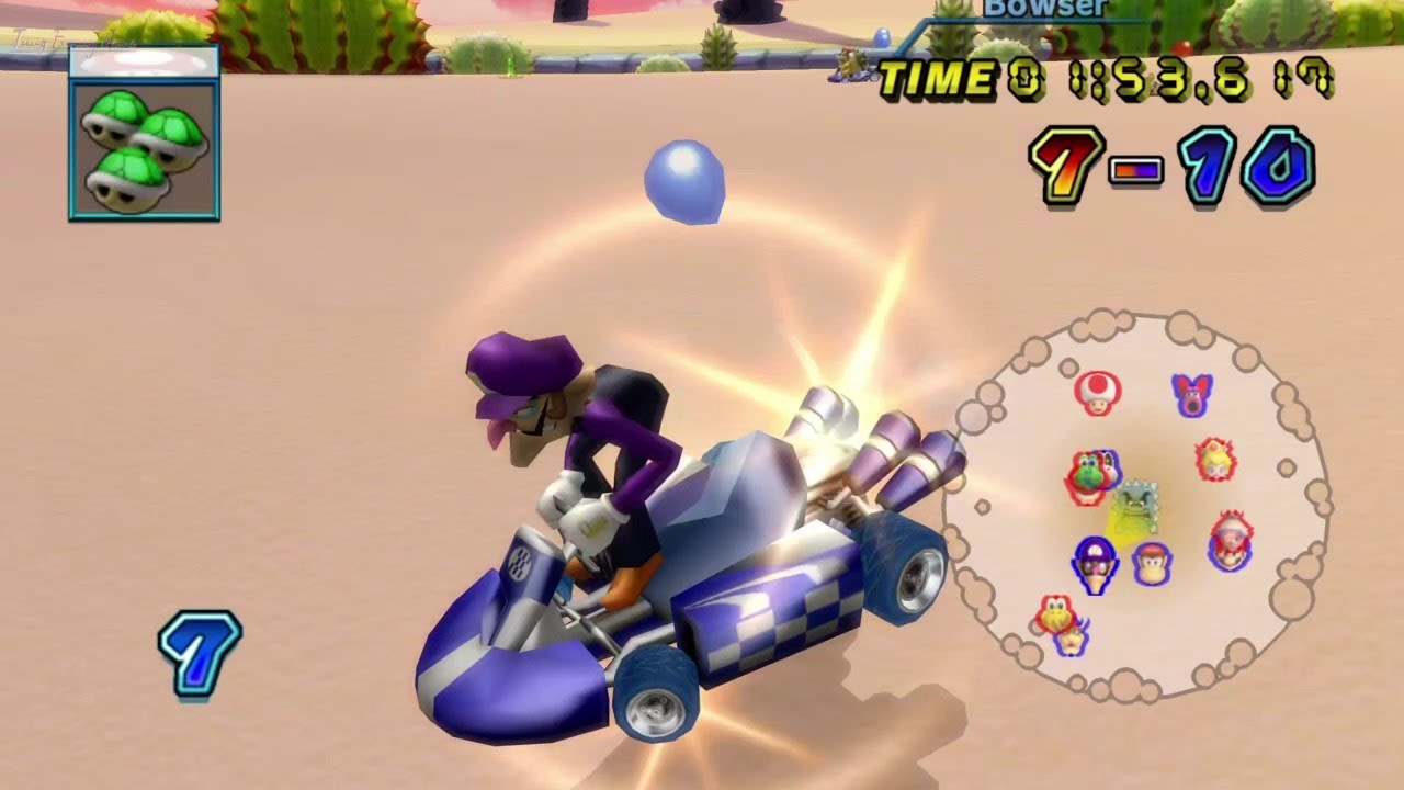 Mario Kart Wii Balloon Battle HD (05) (Waluigi GamePlay)