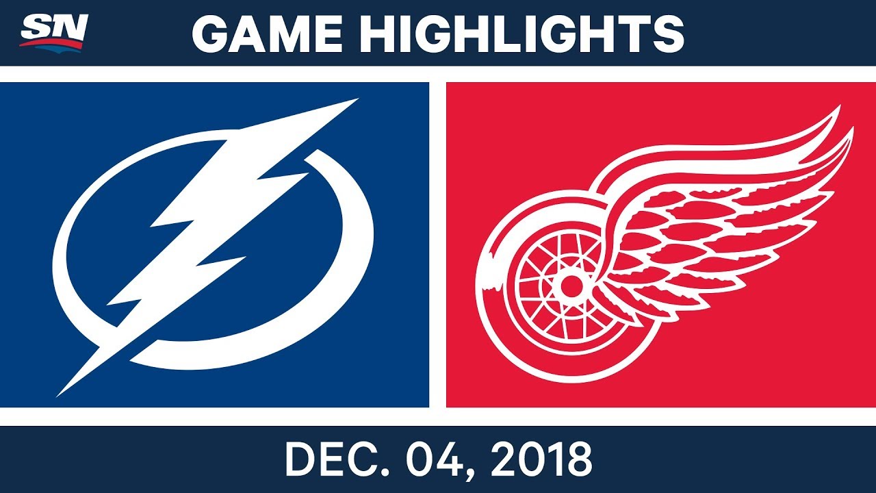 NHL Highlights | Lightning vs. Red Wings - Dec 4, 2018