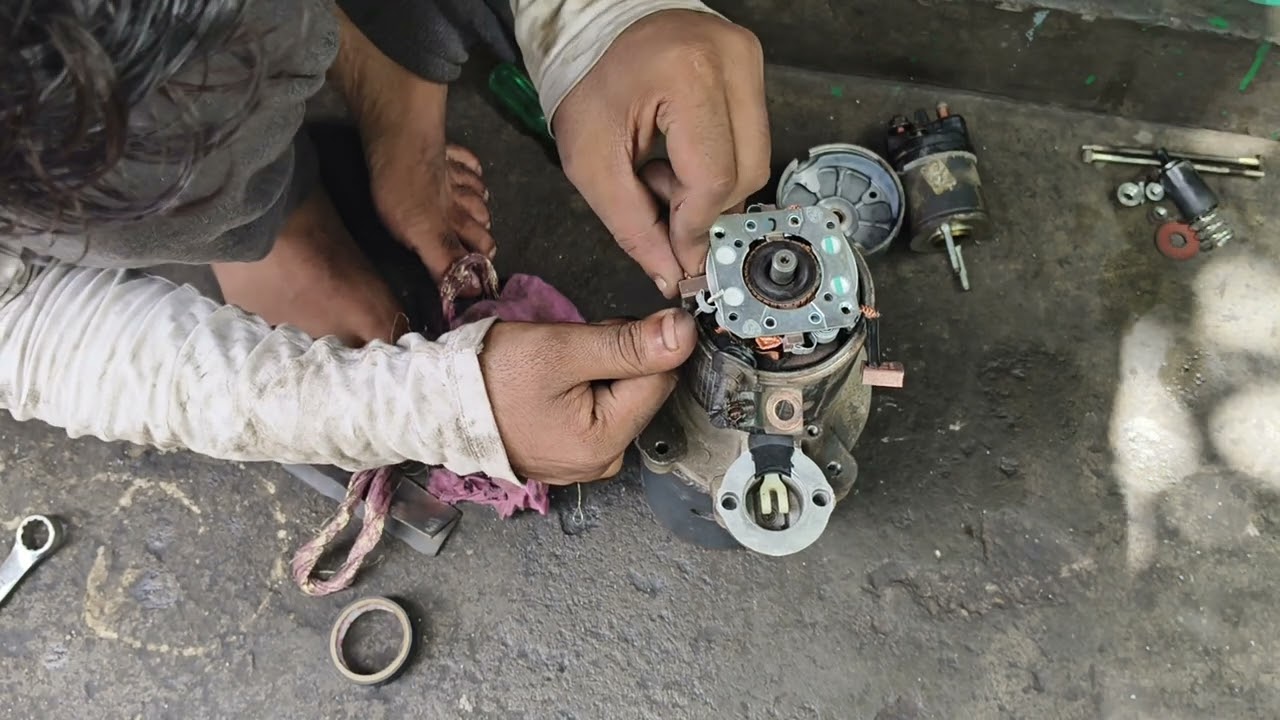 Tata Magic self Starter Motor repairing