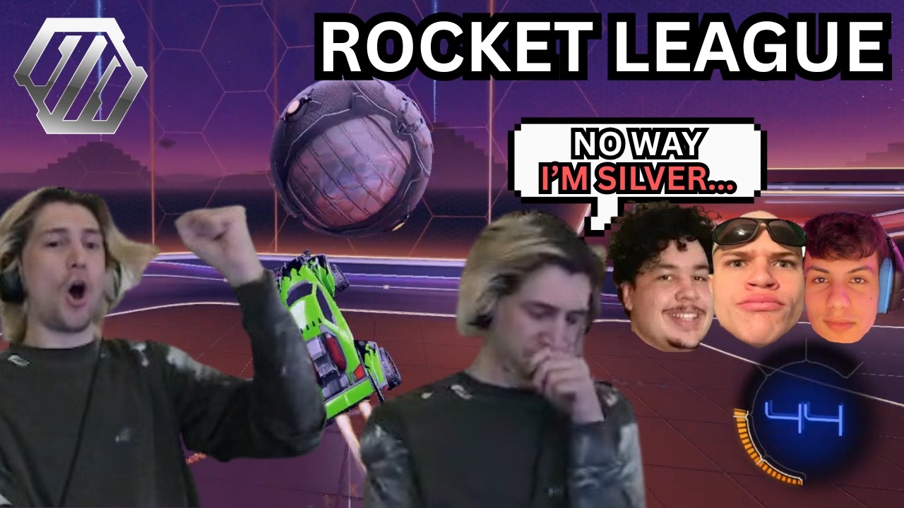 xQc joins the BEST QUADS SQUAD in Rocket League