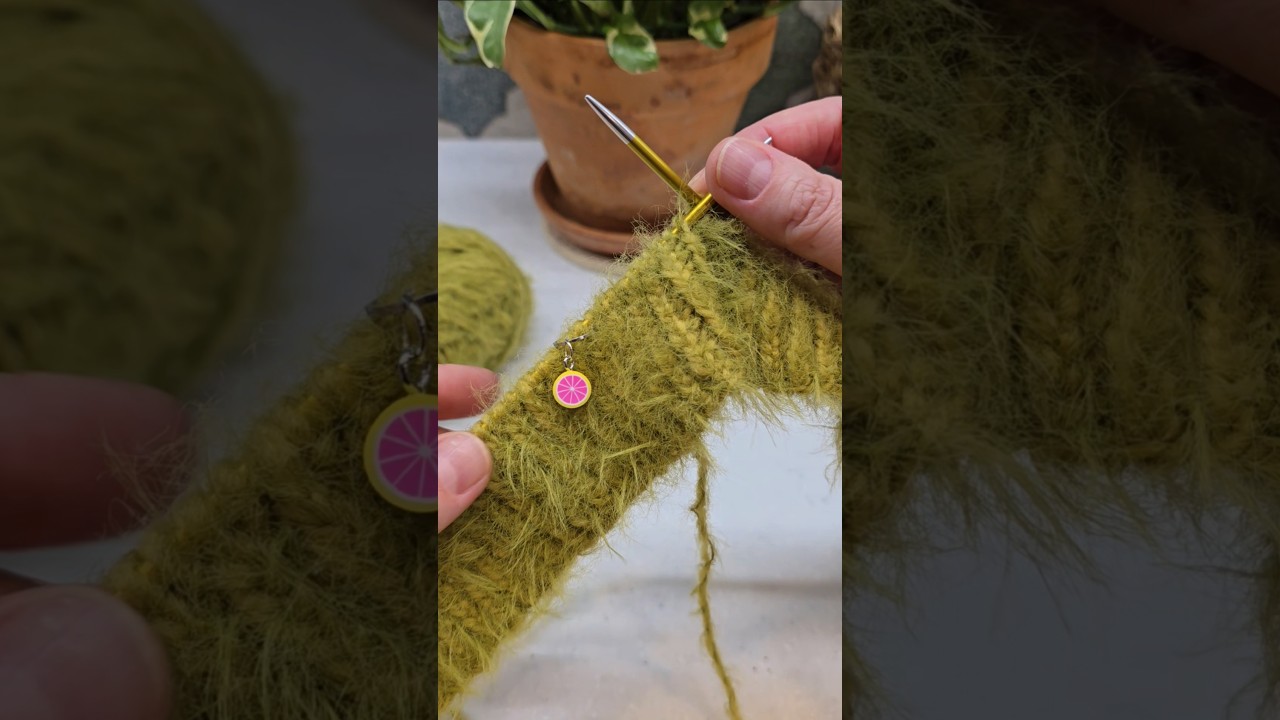 Скрещенная резинка 1х1 #knitting #мквязание   #вязаниенаспицах #вязание #урокивязания